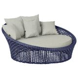 Chaise Hungria Pintura Fendi Corda Náutica E3 Trama Original Azul