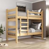 Beliche Madeira Maciça Para Colchão 78/88 X 188cm Dubai Multimóveis Vcr4137 - Natural