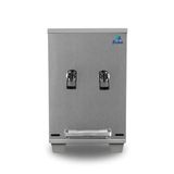 Bebedouro Industrial De Mesa Frisbel 10 Litros 2 Torneiras Geladas Aço Escovado - 220v
