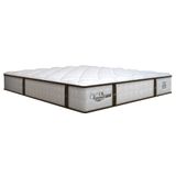 Colchão Casal Queen Molas Ensacadas Gazin Com Pillow Veneza Branco / Marrom 158x198x30cm