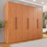 Guarda-roupa Casal 6 Portas 4 Gavetas Atlanta Cinamomo