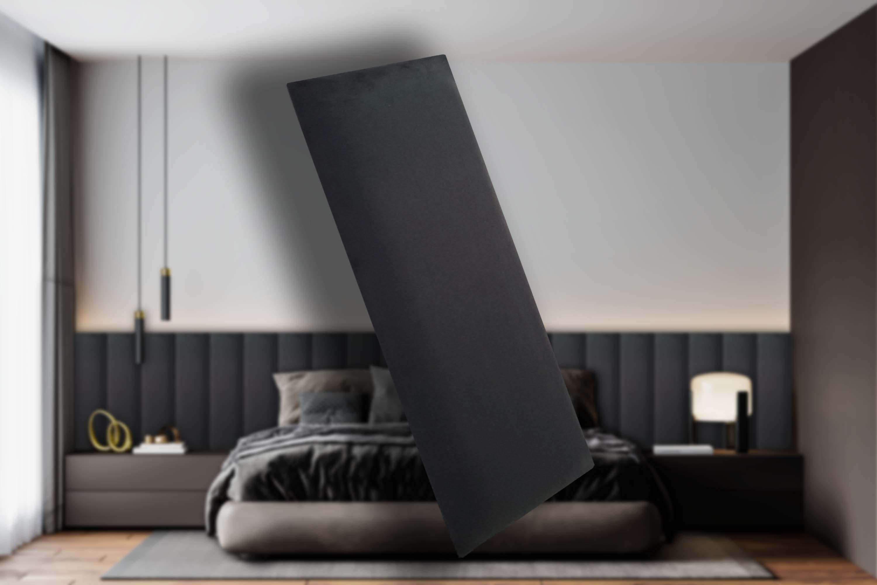 Cabeceira Estofada Suede Para Cama Box - Módulo 20x60 Cm - Unidade