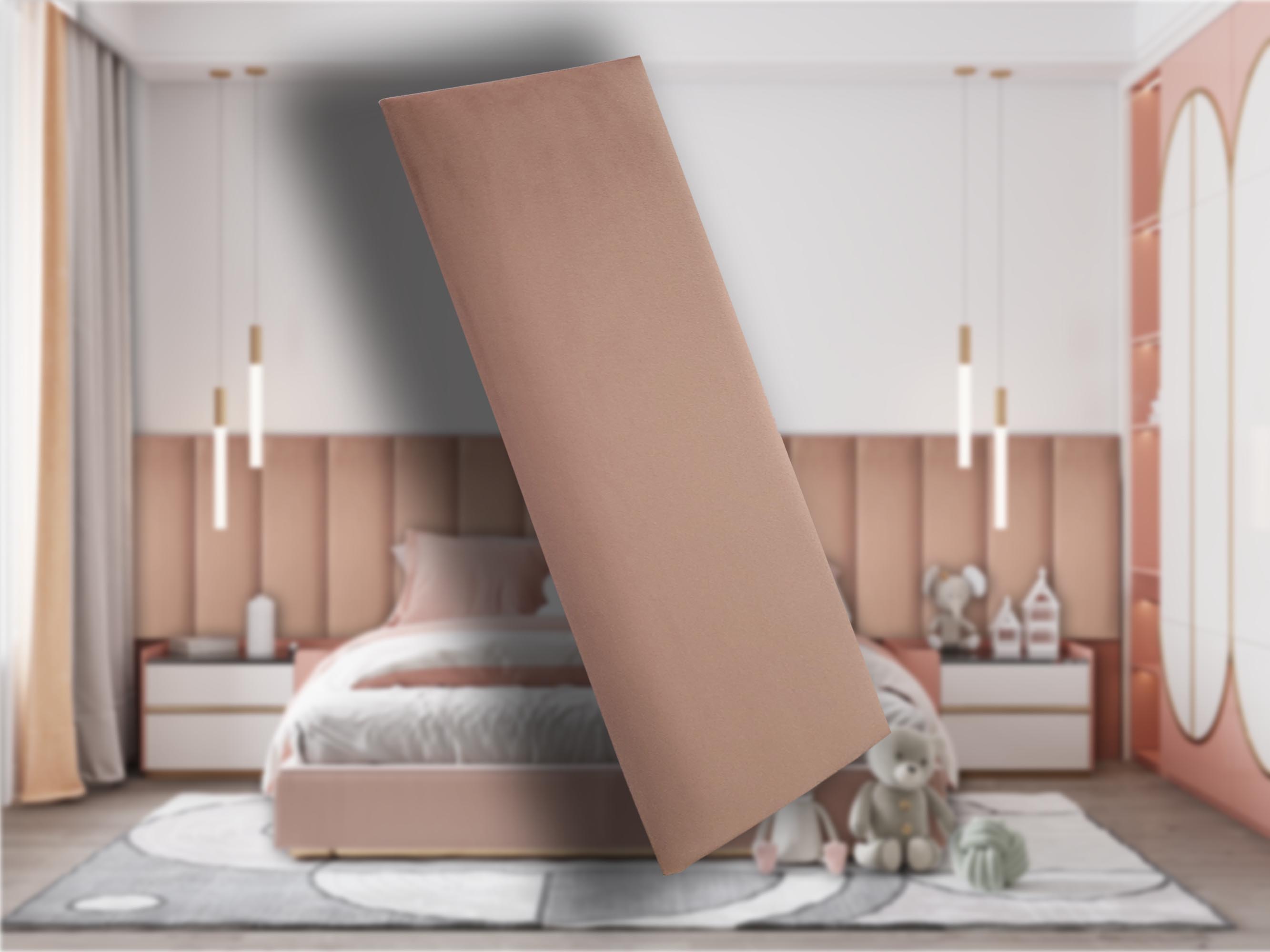 Cabeceira Estofada Suede Para Cama Box - Módulo 20x60 Cm - Unidade