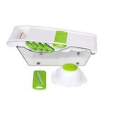 Mandoline 7 Em 1 Slicer Ralador Fatiador Cortador Legumes Frutas Recipiente Moedor Vegetais Chopper