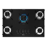 Cooktop A Gás Fischer 5 Bocas Fit Line Trempe Esmaltada Aramado 36360