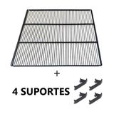 Prateleira Grade E 4 Suportes Preto Para Vrs-19 E Ccv-355 - Imbera