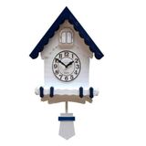 Relogio Cuco De Parede 3d Pendulo Musical Estilo Madeira Alemao Vintage Decorativo Escritorio Sala Passaro