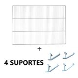 Prateleira Grade E 4 Suportes Branco Para Vrs-16 E Eccv-315 - Imbera