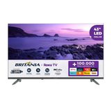 Smart Tv Dled 43 Full Hd Britânia Roku Tv Com Hdmi, Usb, Wi-fi, Dolby Audio, Processador Quad-core E Conexão Com Alexa