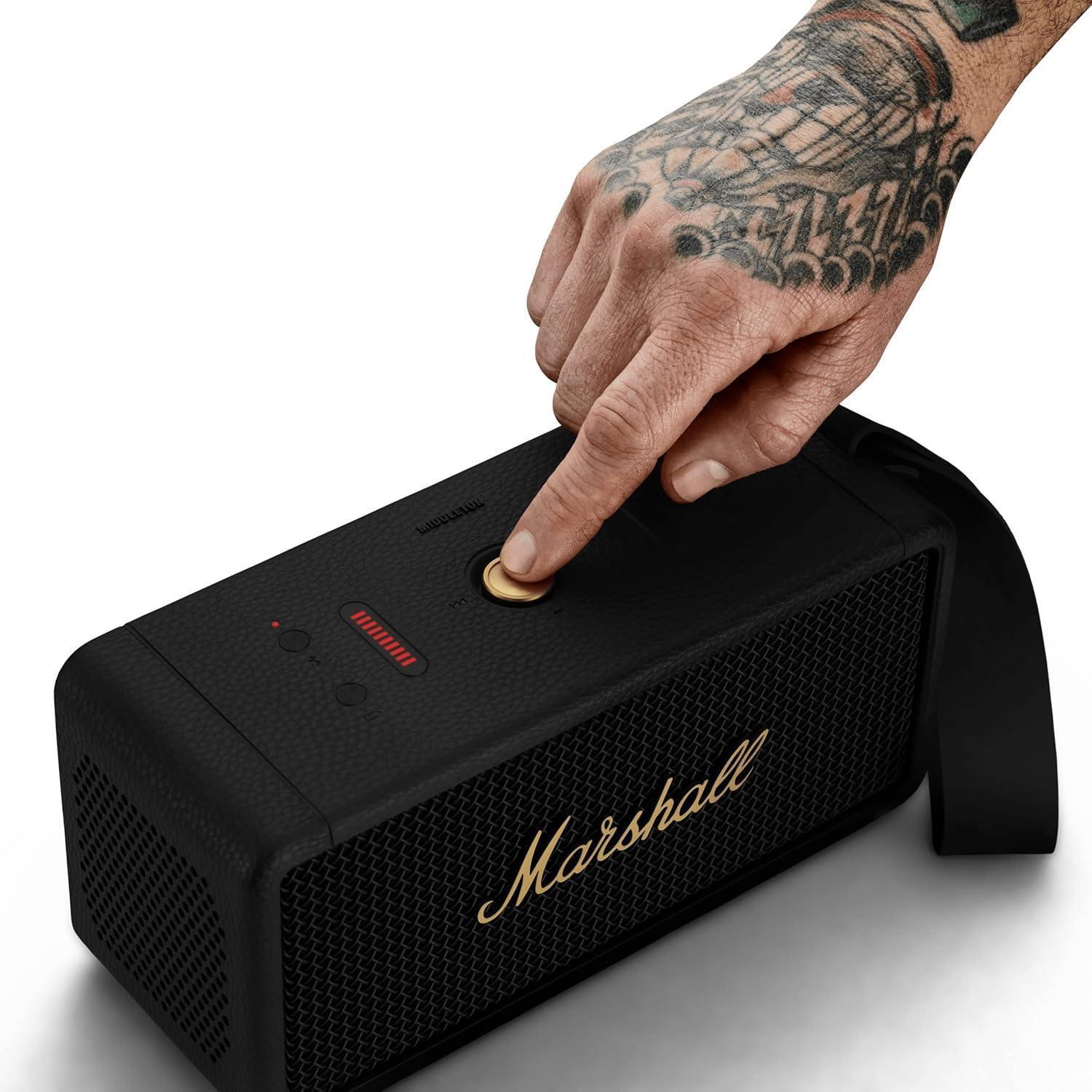 Marshall Middleton Caixa De Som Portátil Bluetooth 110/220v