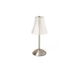 Luminaria Mesa Artico Tatil Old Silver Prata Led Top House