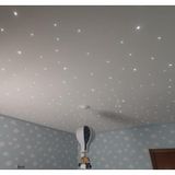 Kit 200 Noite Estrelada Fibra Otica Efeito Estrelado Branco