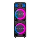 Caixa De Som Sp508 Torre Double 12 2300w Bluetooth Pulse Preto Bivolt
