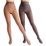 Leggings Translúcidas Forradas De Lã Caprilite X2 Leggings Femininas