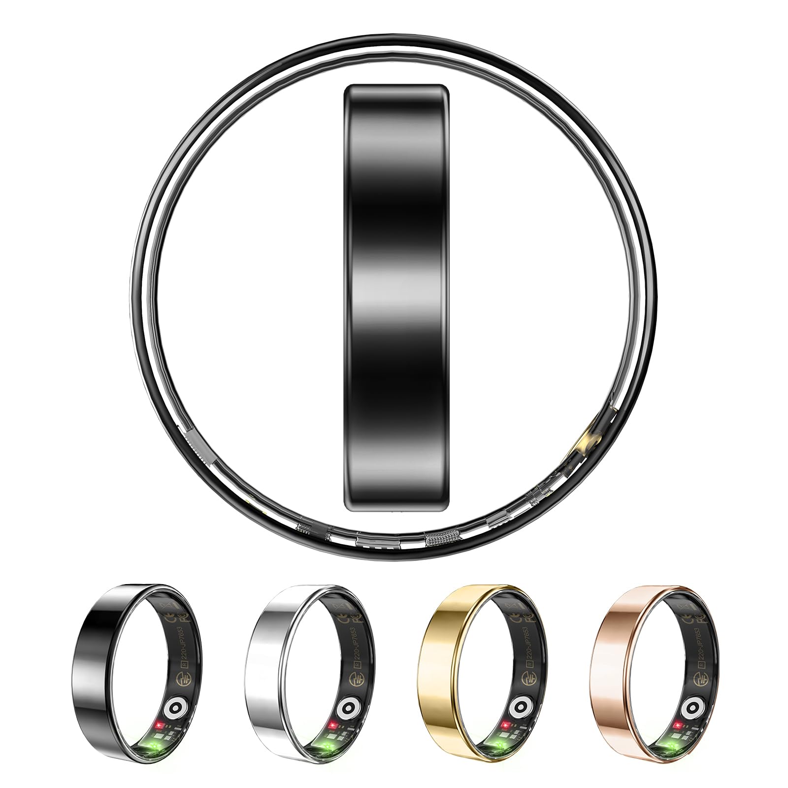 Rastreador De Saúde Ultrafino Smart Ring Yuehetian Ios Android