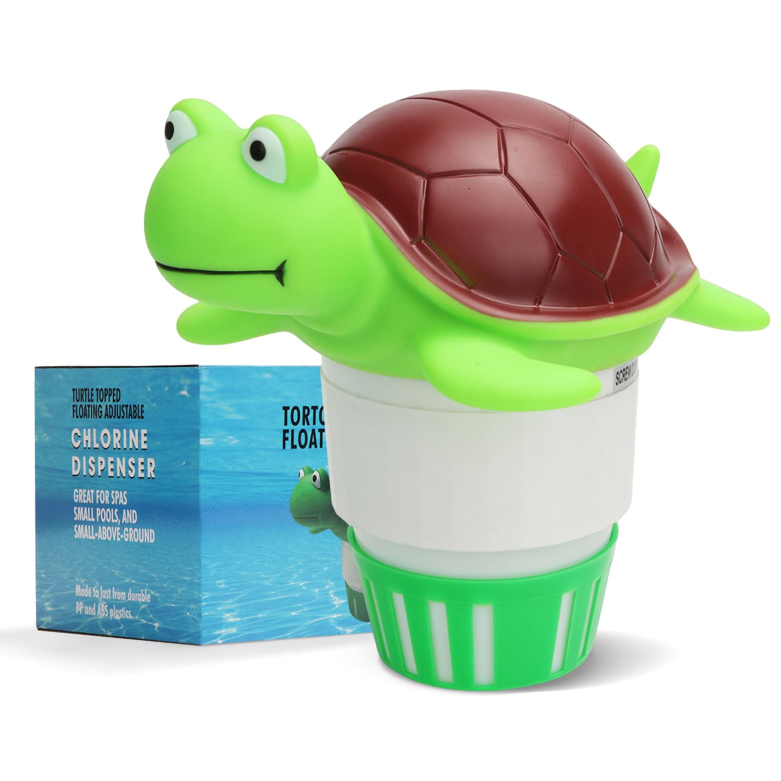 Pool Chlorine Floater Merkia De Grande Capacidade Para 5 X 3 Polegadas