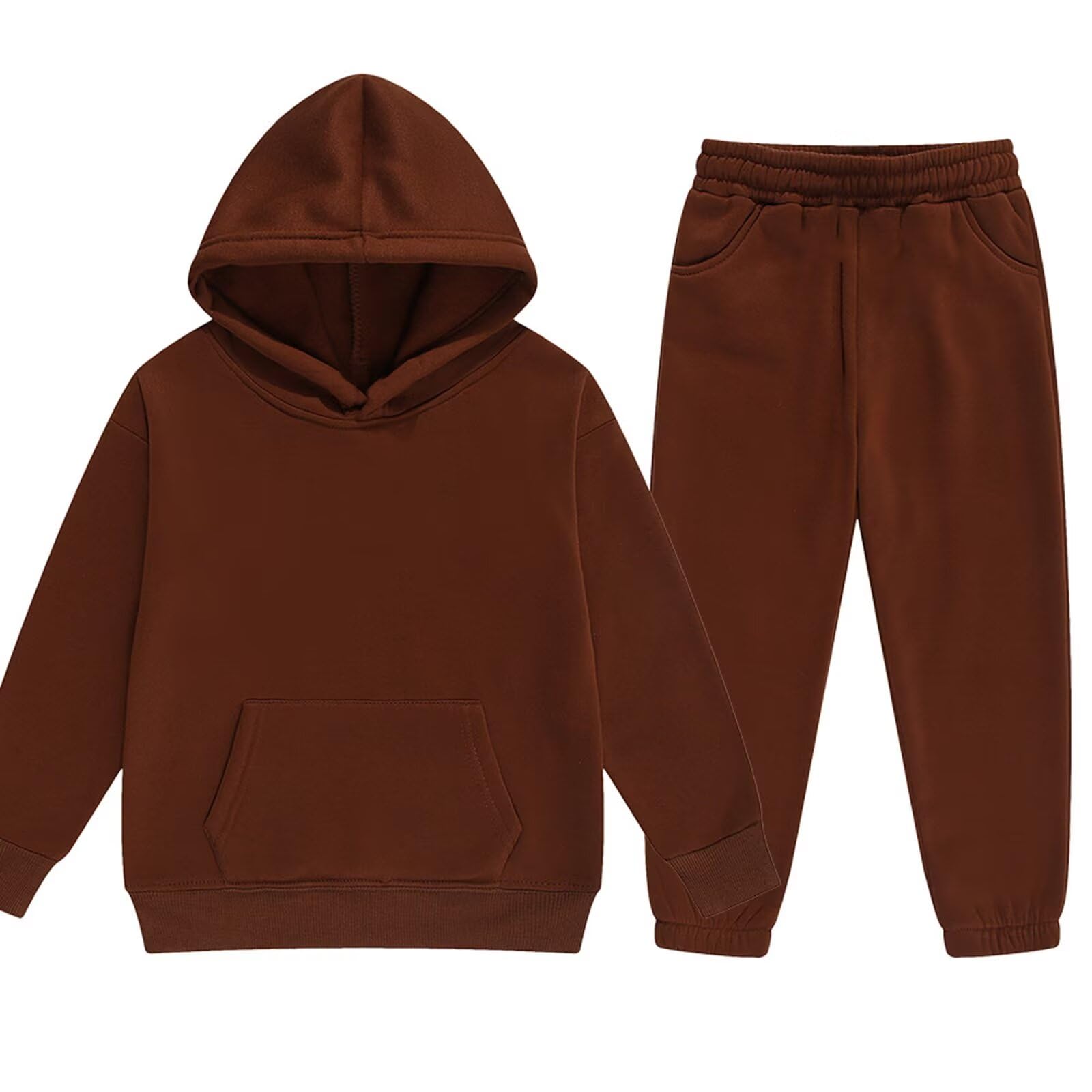 Conjunto De Roupas Dhspkn Tracksuit Sweatsuits Para Crianças Brown 110