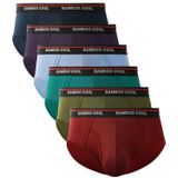 Cuecas Bamboo Cool Masculinas Respiráveis E Macias, Pacote Com 6