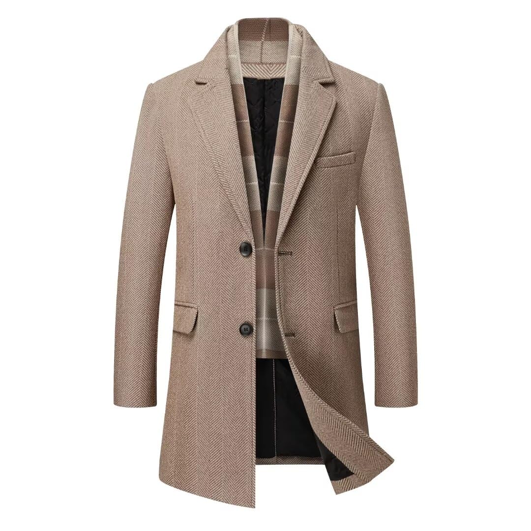 Casaco Impermeável Masculino Invachi Com Lenço Xadrez Removível