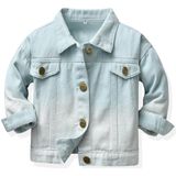 Jaqueta Jeans Cromoncent Kids Toddler Button Down Azul Claro