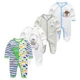 Pijamas Kiddiezoom Para Bebês E Meninos Com Ajuste Confortável De Algodão