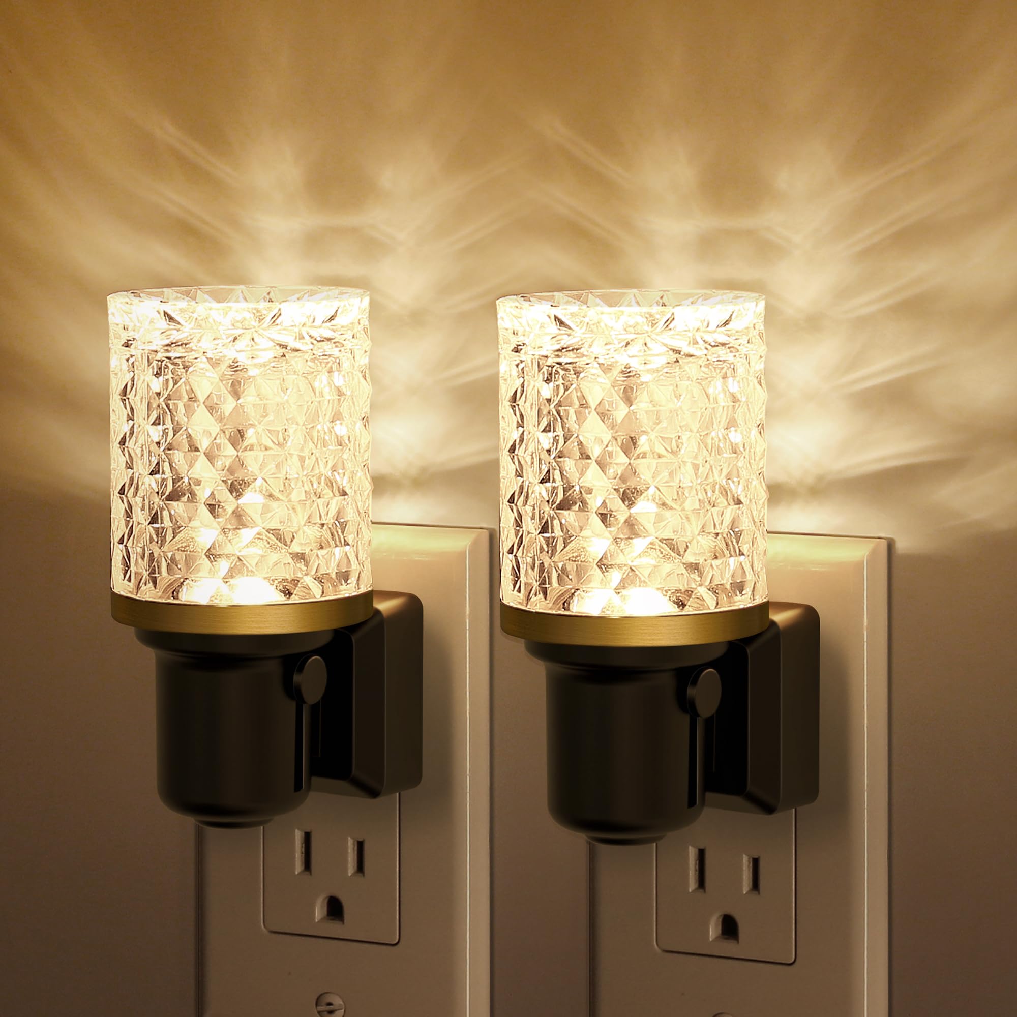 Jandcase De Luz Noturna Led Crystal Clear Dimmable 3000k