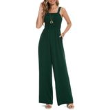 Macacão Feminino Prettyleaf, Alto, Casual, Solto, Verde, Xxl