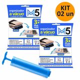 Kit 2 Saco A Vácuo 50x60cm Organizador Hermético Mala Viagem