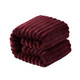 Cobertor De Bebê Ntbay De Flanela De Pelúcia De Tamanho Grande, Vinho Tinto, 130 X 150 Cm