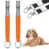 Dog Whistle Dizu Adjustable Ultrasonic Silent, 2 Peças Com Cordão