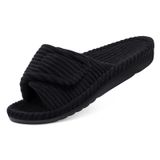 Chinelos Litfun Orthopaedic House Open Toe Corduroy Black 39