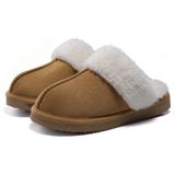 Chinelos Litfun Fuzzy Memory Foam Fluffy Winter, Castanhos Para Mulheres