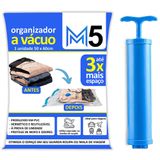 Kit 1 Saco A Vácuo 50x60cm Organizador Hermético Mala Viagem