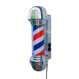 Luminaria Barber Pole Mini 30cm Voltagem 220v Giratório.