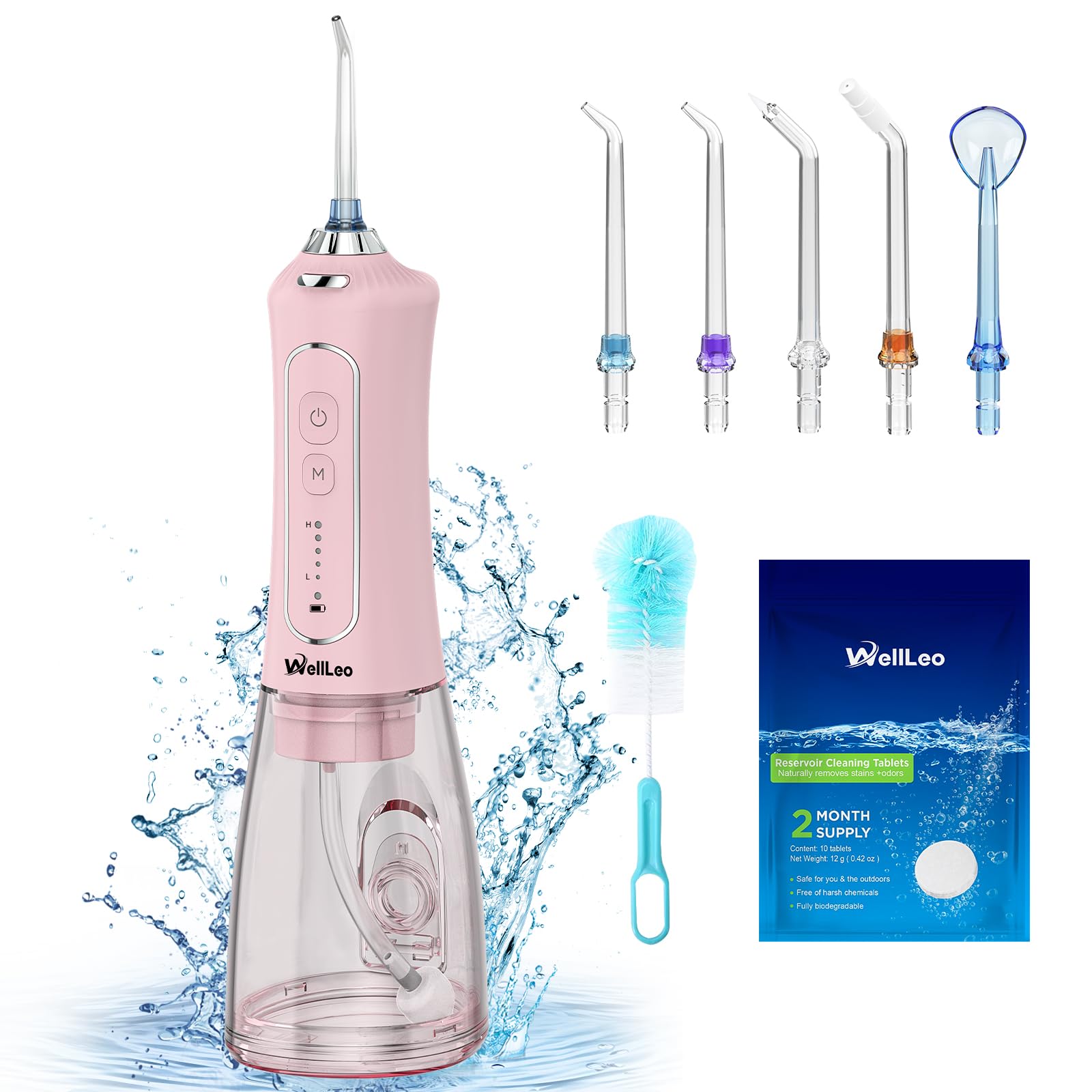 Water Flosser Wellleo Wellleo 300ml Sem Fio Recarregável