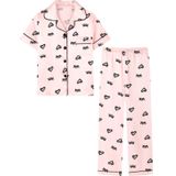 Pijama Umeyda Silk Satin Para Mulheres, Olhos Brilhantes, Rosa, Tamanho M