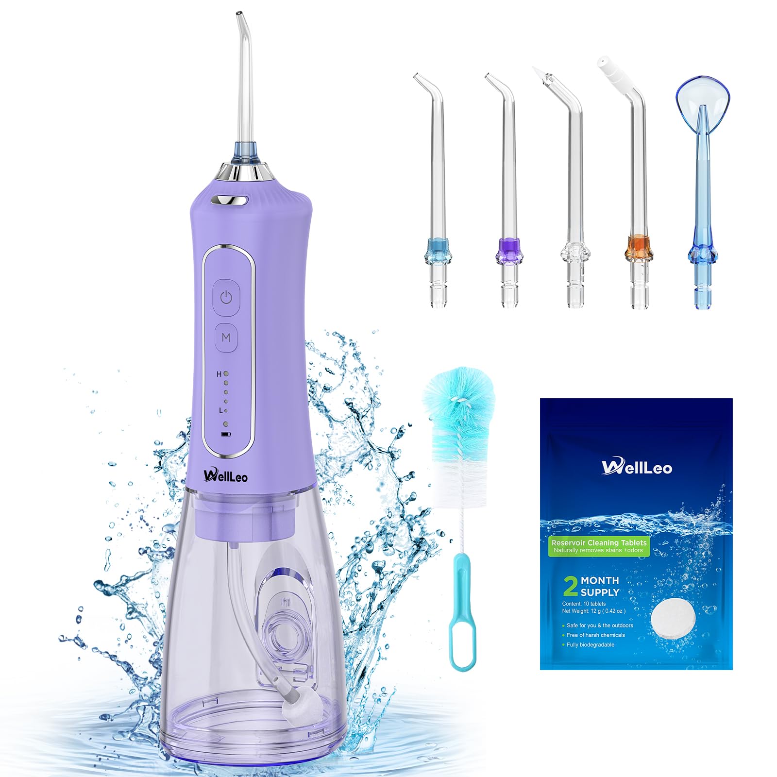 Water Flosser Wellleo Wellleo 300ml Sem Fio Recarregável