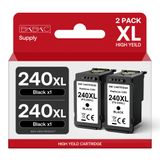 Cartucho De Tinta Bkbkc 240xl Preto Compatível Com Canon Pg-240xl