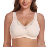 Sutiã Feminino Telimussto Com Cobertura Total Plus Size 46c Bege
