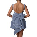 Vestido Aosadin Satin Para Baile De Formatura, Convidado De Casamento E Aço Noturno
