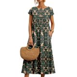 Vestido Zhyaj, Túnica Solta De Verão, Algodão De Praia Com Bolsos Femininos