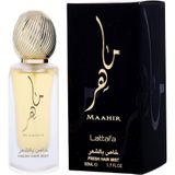 Água De Cheiro Unisex Lattafa Maahir Para O Cabelo 50ml