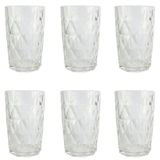 Jogo De Copos 370ml Em Vidro Grosso Ideal Para Bebidas E Drinks