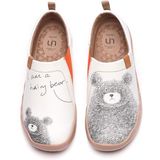 Tênis Slip On Uin Be With You Em Couro De Microfibra Feminino