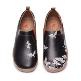 Sapatos Uin Walking Travel Slip On Em Couro De Microfibra Para Mulheres