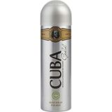 Água De Cheiro Masculina Cuba Gold Spray Corporal 195ml