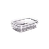 Pote Tampa Hermético Com Escorredor 500ml Transparente Organização Empilhável Geladeira Compacto