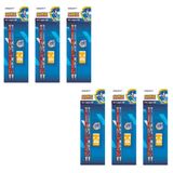 6 Kit Escolar /aniversário Lápis Borracha Apontador Sonic