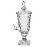Suqueira De Cristal 2 Litros Com Torneira - Dispenser De Bebidas Vintage Para Casamento E Festa!