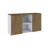 Armário Baixo Com 02 Portas E Nicho 75x135x42cm Wlab135 Com Vermont Oak